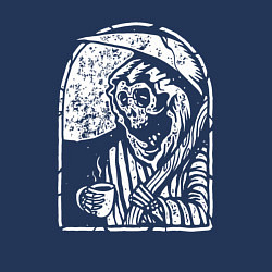 Свитшот хлопковый мужской Смерть и ночь, цвет: тёмно-синий — фото 2