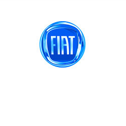 Свитшот хлопковый мужской FIAT logo blue, цвет: белый — фото 2