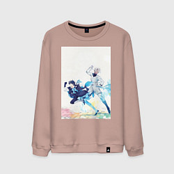 Свитшот хлопковый мужской Ванитас Ной Архивист, цвет: пыльно-розовый