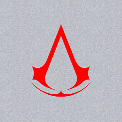 Свитшот хлопковый мужской Red logo of assassins, цвет: меланж — фото 2