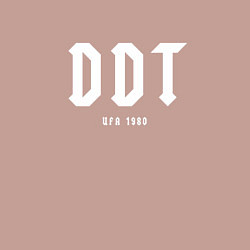 Свитшот хлопковый мужской DDT - Ufa 1980, цвет: пыльно-розовый — фото 2