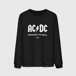 Свитшот хлопковый мужской AC DC - Highway to hell 1979, цвет: черный