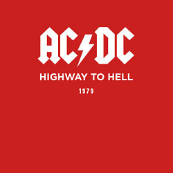 Свитшот хлопковый мужской AC DC - Highway to hell 1979, цвет: красный — фото 2