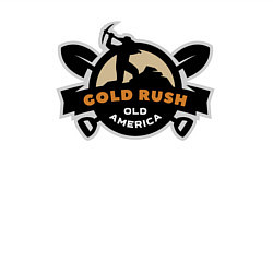 Свитшот хлопковый мужской Зототая лихорадка в старой Америке, цвет: белый — фото 2