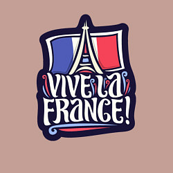 Свитшот хлопковый мужской Viva la France, цвет: пыльно-розовый — фото 2