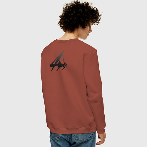 Мужской свитшот Nero Devil may cry 4 / Кирпичный – фото 4