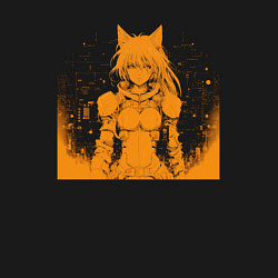 Свитшот хлопковый мужской Киберпанк анимэ, цвет: черный — фото 2