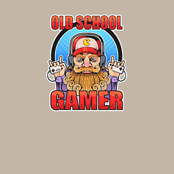 Свитшот хлопковый мужской Забавный ретро геймер, цвет: миндальный — фото 2