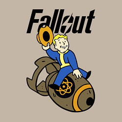 Свитшот хлопковый мужской Vault bomb rider, цвет: миндальный — фото 2