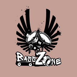 Свитшот хлопковый мужской Bass speaker wings, цвет: пыльно-розовый — фото 2