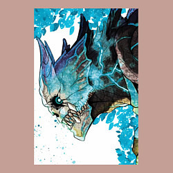 Свитшот хлопковый мужской Кайдзю номер восемь Кафка Хибино гуманоид, цвет: пыльно-розовый — фото 2