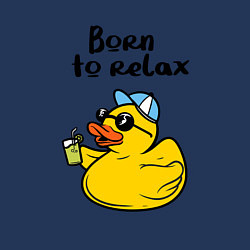 Свитшот хлопковый мужской Рождён для отдыха - утка, цвет: тёмно-синий — фото 2