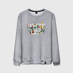 Свитшот хлопковый мужской White Lies - Flowers, цвет: меланж