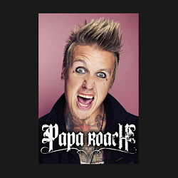 Свитшот хлопковый мужской Papa Roach - Jacoby Shaddix, цвет: черный — фото 2