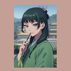 Свитшот хлопковый мужской Монолог фармацевта Маомао детектив, цвет: пыльно-розовый — фото 2