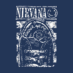 Свитшот хлопковый мужской Nirvana grange rock, цвет: тёмно-синий — фото 2