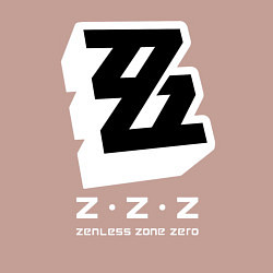 Свитшот хлопковый мужской Zenless zone zero лого, цвет: пыльно-розовый — фото 2