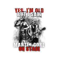 Свитшот хлопковый мужской Depeche Mode - Martin on stage, цвет: белый — фото 2