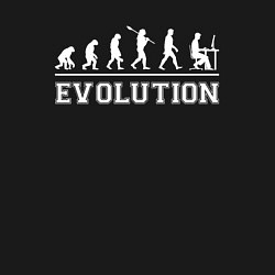 Свитшот хлопковый мужской Эволюция айтишника, цвет: черный — фото 2