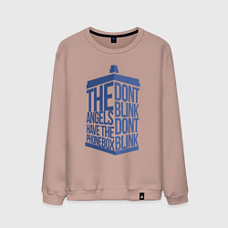 Свитшот хлопковый мужской Angels phonebox, цвет: пыльно-розовый