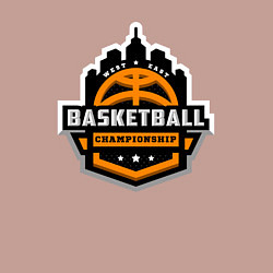 Свитшот хлопковый мужской Championship basketball, цвет: пыльно-розовый — фото 2