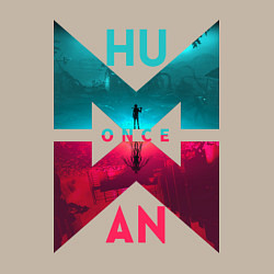 Свитшот хлопковый мужской Once human logotype, цвет: миндальный — фото 2