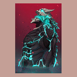 Свитшот хлопковый мужской Кайдзю номер восемь Кафка Хибино арт, цвет: пыльно-розовый — фото 2