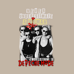 Свитшот хлопковый мужской Depeche Mode - A woman violator, цвет: миндальный — фото 2