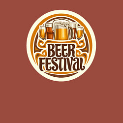 Свитшот хлопковый мужской Фестиваль пива, цвет: кирпичный — фото 2