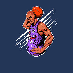 Свитшот хлопковый мужской Vince Carter dunker, цвет: тёмно-синий — фото 2