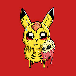 Свитшот хлопковый мужской Пикачу желтый монстр, цвет: красный — фото 2