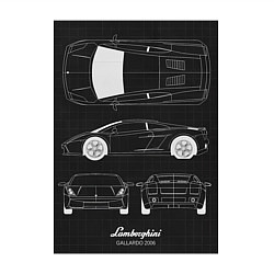 Свитшот хлопковый мужской Lamborghini гоночный, цвет: белый — фото 2