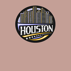 Свитшот хлопковый мужской Мегаполис Хьюстон, цвет: пыльно-розовый — фото 2