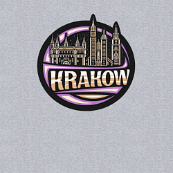Свитшот хлопковый мужской Krakow Poland, цвет: меланж — фото 2