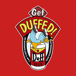 Свитшот хлопковый мужской Duff beer with Homer, цвет: красный — фото 2