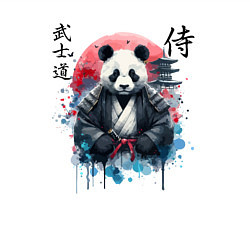 Свитшот хлопковый мужской Panda - bushido samurai code, цвет: белый — фото 2