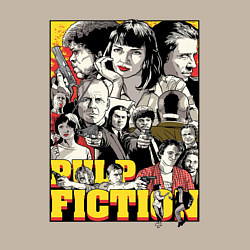 Свитшот хлопковый мужской Pulp fiction - all stars, цвет: миндальный — фото 2