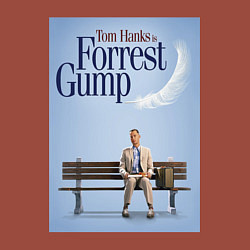 Свитшот хлопковый мужской Forrest Gump - Tom is on the bench, цвет: кирпичный — фото 2