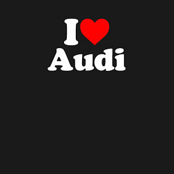 Свитшот хлопковый мужской I love Audi, цвет: черный — фото 2