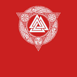 Свитшот хлопковый мужской Орнамент символик, цвет: красный — фото 2