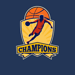 Свитшот хлопковый мужской Champion basketball, цвет: тёмно-синий — фото 2