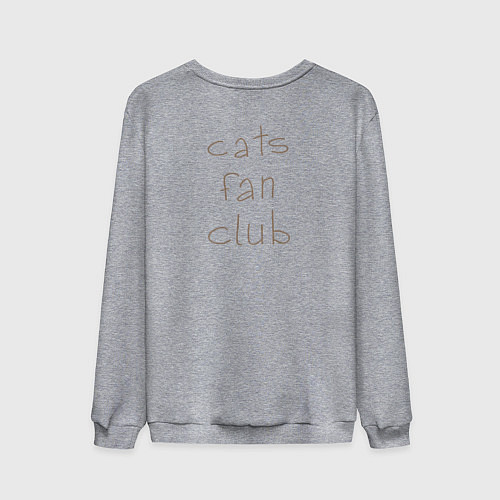 Мужской свитшот Cats fun club / Меланж – фото 2