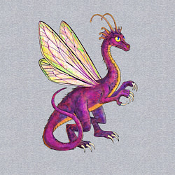 Свитшот хлопковый мужской HOMM3 Faerie Dragon, цвет: меланж — фото 2