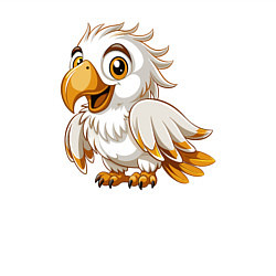 Свитшот хлопковый мужской Белый попугай, цвет: белый — фото 2