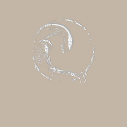 Свитшот хлопковый мужской Лого ксеноморф, цвет: миндальный — фото 2