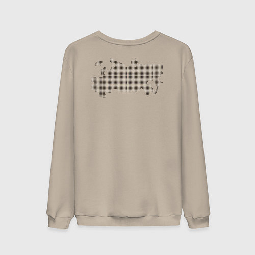 Мужской свитшот Россия карта и флаг / Миндальный – фото 2