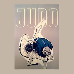 Свитшот хлопковый мужской Дзюдо бросок через бедро, цвет: миндальный — фото 2