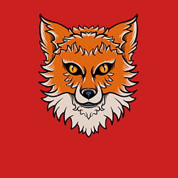 Свитшот хлопковый мужской Милая лисица, цвет: красный — фото 2