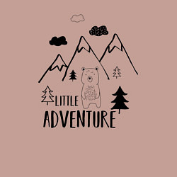 Свитшот хлопковый мужской Маленькое приключение, цвет: пыльно-розовый — фото 2