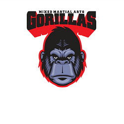 Свитшот хлопковый мужской Gorillas MMA, цвет: белый — фото 2